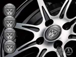 Jaguar Adesivo su Cerchi Design Silicone Alta Qualità